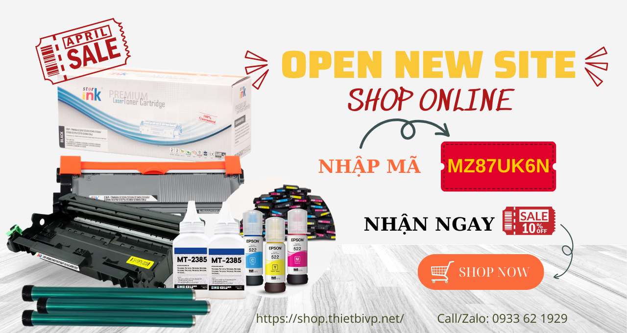 khuyến mại 10% SHop online